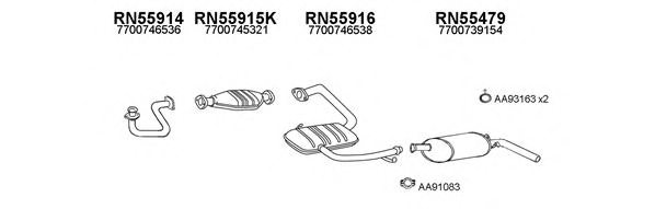 VENEPORTE 550376 Exhaust System